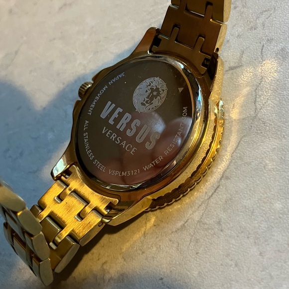 Versus Versace Gold and Black Timepiece Watch Men's - Picture 3 of 6